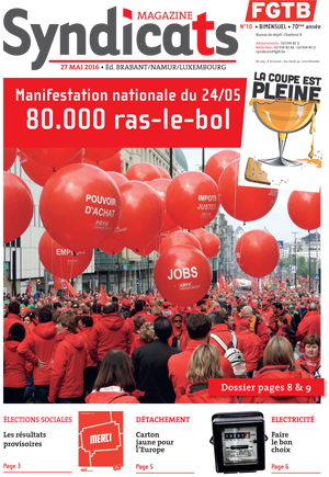 Syndicats FGTB n° 10 - 2016