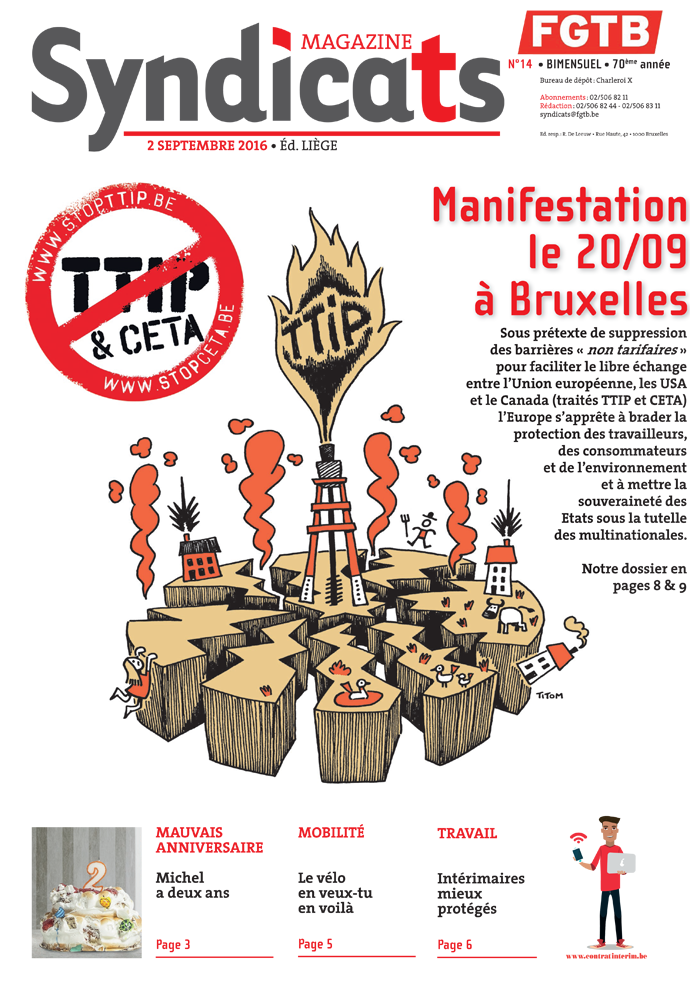 Syndicats FGTB n° 14 - 2016