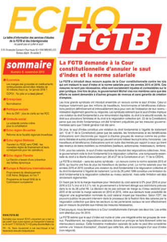 Echo FGTB n°9 - 2015
