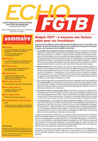 Echo FGTB n°9 | Novembre 2016