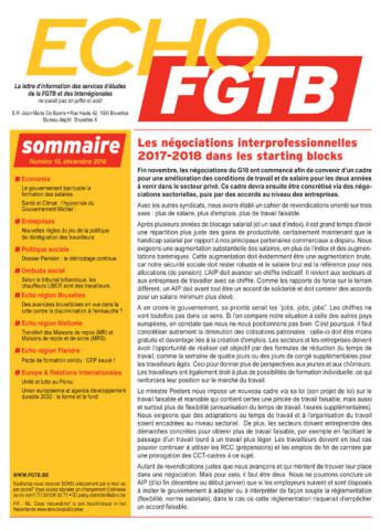 Echo FGTB n°10 - décembre 2016
